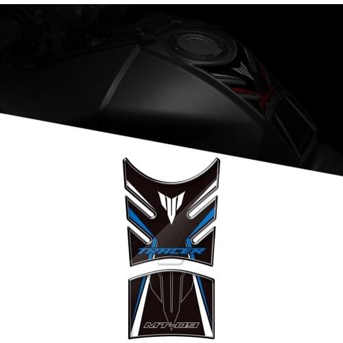 3D Motorcycle Gas Tank Pad Protector Decal 3D Resin Case for Yamaha MT-09 MT09 Tracer 2014 - 2018
