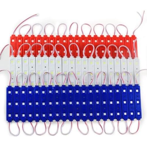 500pcs/lot led injection module 5050 SMD 3 leds waterproof IP65 DC12V 1.5W/piece LED module lights free shipping