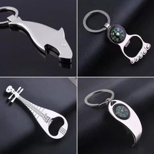 Aluminium Portable Can Opener Key Chain Ring Can Opener Restaurant Promotion Gifts Kitchen Tools Birthday Gift Party Supplies