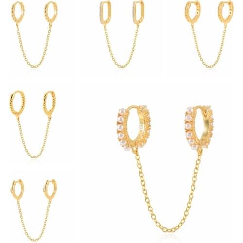 BOAKO 1pcs 925 Sterling Silver Earrings For Women Pearl Tassel Earrings Dangle Piercing Pendientes Mom Gift 2021 Trend Vintage