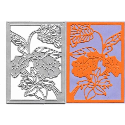 Flower Background Die Cutting Dies Fustelle For DIY Scrapbooking Album Card Making Stencil Embossing Folder Craft Slimline Stamp