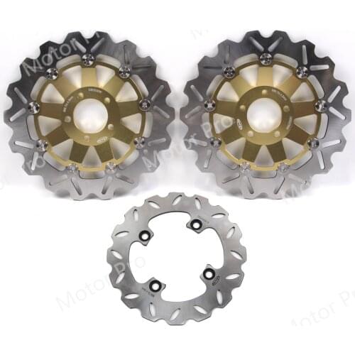 For Kawasaki Ninja ZX636 2002 Front Rear Brake Disc Disk Rotor Kit Motorcycle Accessories ZX6R ZX-6R 02 Z750 Z750S Z1000 GOLD