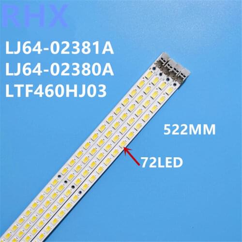 FOR Samsung UA46C6200UF Article lamp LJ64-02381A LJ64-02380A LTF460HJ03 screen 1piece=72LED 522MM
