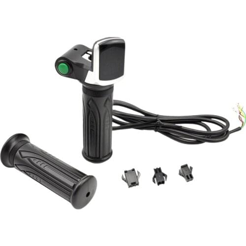 E-bike half twist throttle LED Display Key Electric Bike Scooter Wrist Throttle Grip Handle Electric Bicycle Accessories
