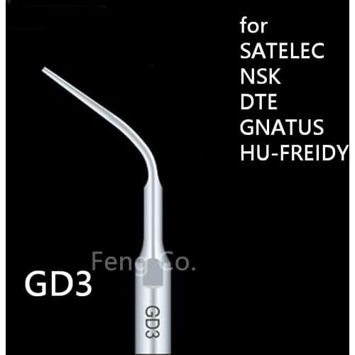 GD3 Dental Ultrasonic Scaler Tips Scaling Endo Perio Fit SATELEC NSK DTE GNATUS HU-FREIDY Handpiece Dentist Teeth Whitening