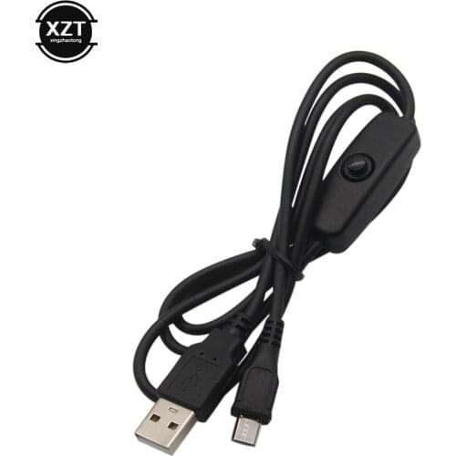 USB Cable With ON Off Switch Micro USB Type C Charger Power Supply 5V 3A/2.5A For Ras Pi 3 B+ plus RPI 4 Model For PC Phone