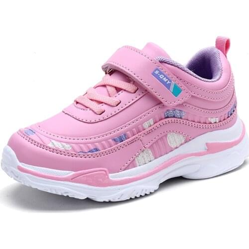 Fashion Baby Girls Sneakers Kids Sports Running Shoes Girls Children Tenis Sneakers Pink Pu Leather Casual Walking Shoes Boys