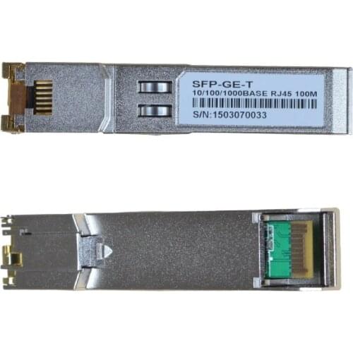 3pcs 1.25G SFP Copper RJ45 100m Compatible 1000BASE-T Transceiver Module Gigabit TX Port Optical Module Compatible fiber devices