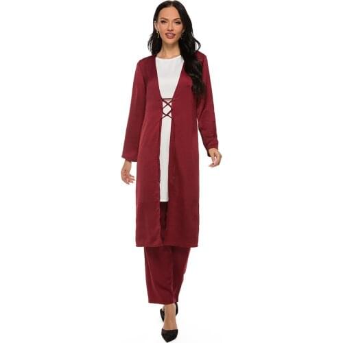 Muslim Suit for Women Abaya Turkey Islamic Clothing Plus Size Abaya Clothes