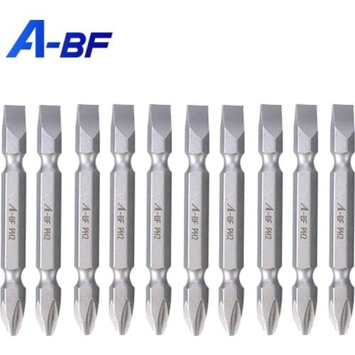 A-BF Electric Screwdriver Bit Magnetic Phillip Hexagon Double Head Drill Tip 6.35mm Power Tools Accessories For Screw Driver