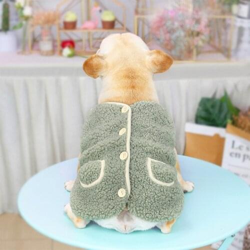 Wholesale Autumn Winter Dog Clothes For Small Dogs Boy Girl Teddy Fleece Keep Warm Vest Coat Costume Puppy Outfit Pet Clothing