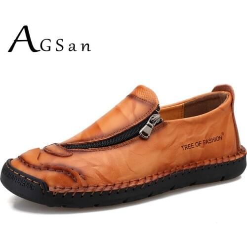 Split Leather Casual Shoes Men Waterproof Flats Big Size 38-48 Outdoor Leisure Footwear Wide Toe Male Zapatos Hombre Non-slip