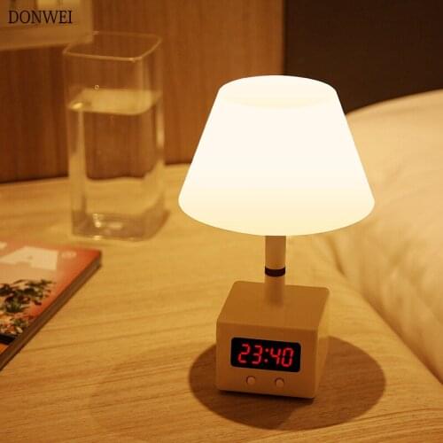 New LED Table Desk Lamp USB Charging Creative Eye Protection Remote Control Dimmable Timing Setting Bedroom Night Light
