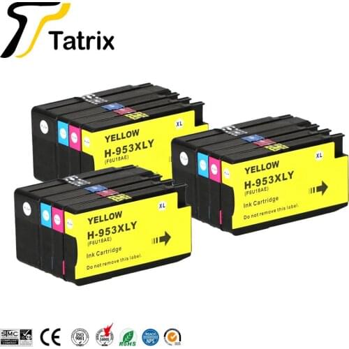 Tatrix 953 953XL 957 957XL Color Remanufactured Ink Cartridge for HP OfficeJet Pro 7720/ 7730/7740/8210/8218 All in One Printer