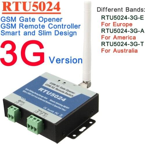 3G version GSM Swing Sliding Gate Opener Relay Switch Remote Access Control Wireless Door Opener By call RTU5024 Free shipping