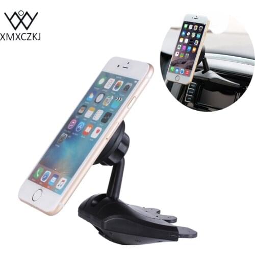 XMXCZKJ Magnetic Phone Holder GPS CD Slot Car Mount Holder Universal Rotatable Mobile Phone Holder For iPhone 12 Samsung Xiaomi