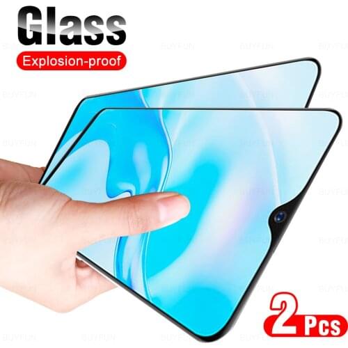 2Pcs Full Cover Protective Glass For VIVO Y1S Tempered Glass For VI VO V IVO VIVOY1S Y 1S 6.22" 1929 Phone Screen Protector Film
