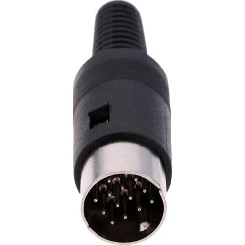 1/2PCS DIN Plug 13 Pin Male Inline Audio Adapter DIN-13P Plug AV Connector For Atari for ST for Kenwood for Keyboard computers