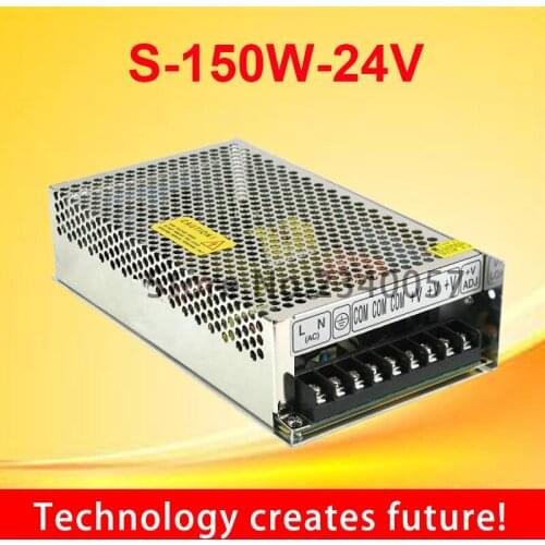 150W 24V 6.5A Single Output Switching power supply for CCTV camera LED Strip light AC to DC SMPS