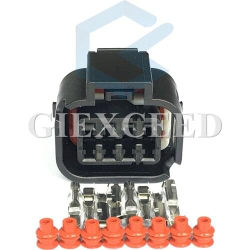 2 Sets 8 Pin Headlight Socket Waterproof Plug For Automotive Wiring Harness