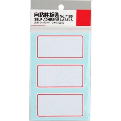 34*73mm Self Adhesive Labels Bottle Stickers Office Lab Container Tags Printing Paper