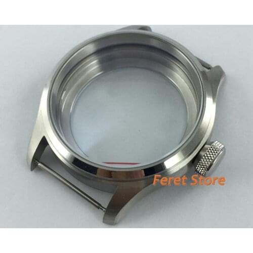 47mm mens stainless steel sterile watch case suitable for ETA 6497 6498 Sea gull st36 movement mens watch case