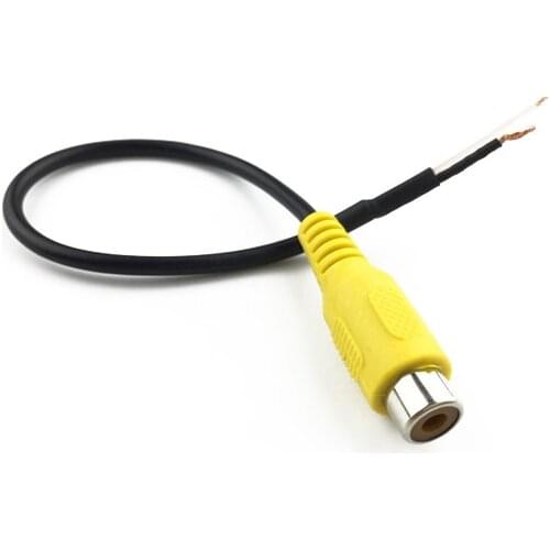 Cars Audio and Video Cables Audio Line AV Video Line Rca Female Shielded Wire Video Adapter