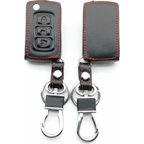 Carrying Genuine Leather Car Key Fob Cover for GREAT WALL HAVAL HOVER H3 HAVAL H5 Case Key Wallet Chain protect shell