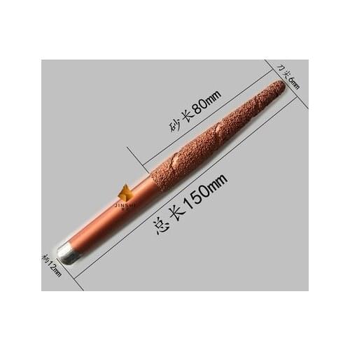 Double layer brazing tools sandstone marble numerical control stone carving knife circular carving wiper relief knife NO.C0275