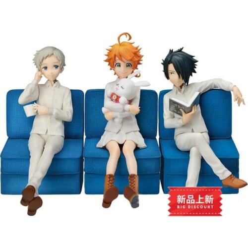 The Promised Neverland Emma Norman Ray PVC Action Figure Toys 130mmThe Promised Neverland Anime Figurine