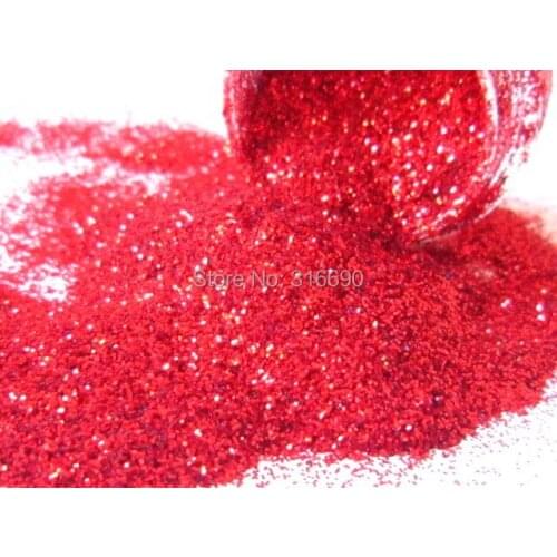 Red Solvent Resistant Fine Glitter Hex
