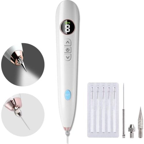 Electric LCD Laser Plasma Pen Freckle Remover Machine Mole Removal Dark Spot Skin Wart Tag Tattoo Removal Tool Beauty Salon