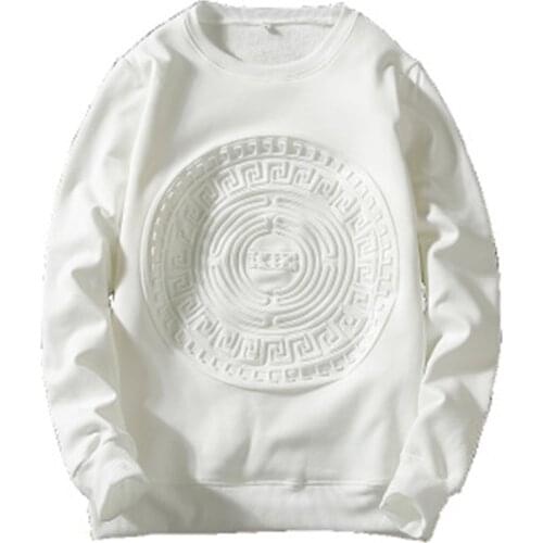 Men Long Sleeve Pullover 2020 Spring And Autumn Male Shirt Trend Full Sleeve Tees Plus Size Pullover Handsome Korean Style