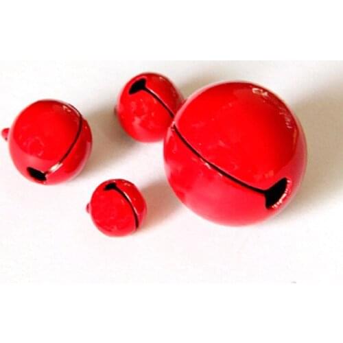 Red Color Printed Jingle Bell Charms Necklace Bracelet Pendant Packaged Gifts Crafts Jewelry Accessories