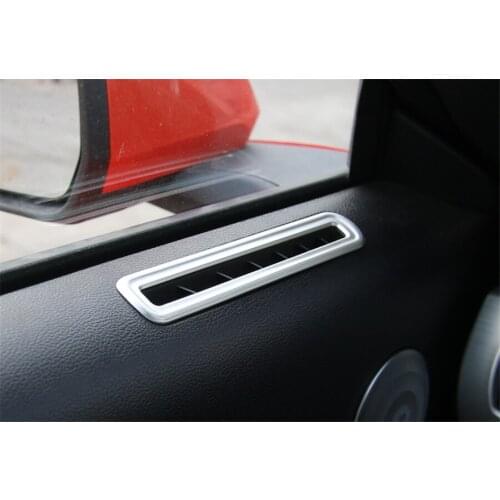 3 Colors Car Door Interior Air Outlet Vent Frame Trim Styling Fit For Ford Mustang 2015 2016 ABS 2Pc/set Decals Sticker