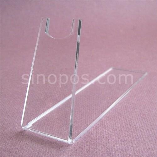 Clear Acrylic Pistols Holder, guns model shoes toy display stand plexi easel bracket glass showcase desktop gun rack exhibition