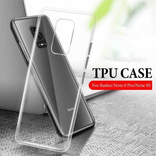Clear Transparent Case For Xiaomi Redmi Note 9S 9 9A 9C 8 Pro Max 8T 8Pro Funda Note9 Max Note8 Pro TPU Cover Clear Silicon Case