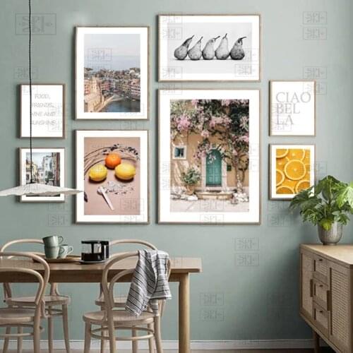 Scandinavian Landscape Decor Poster Restaurant Fruit Vegetable Canvas Paintings Wall Art Picture Modern Kitchen Home Decoration