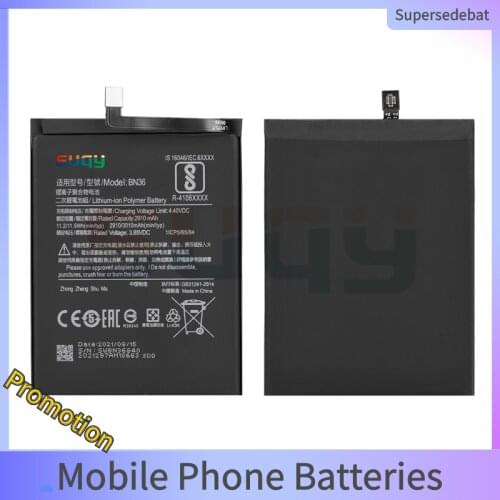 Аккумуляторы для телефонов Xiaomi Mi 6X SUPERSEDEBAT China At AliExpress