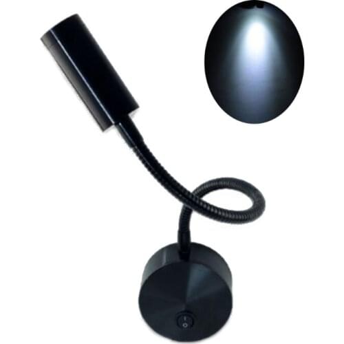 G5AD Yacht Interior Lighting Spotlight 1W Reading Light Bright Bedside Lamp 360 Degree Adjustable LED Light