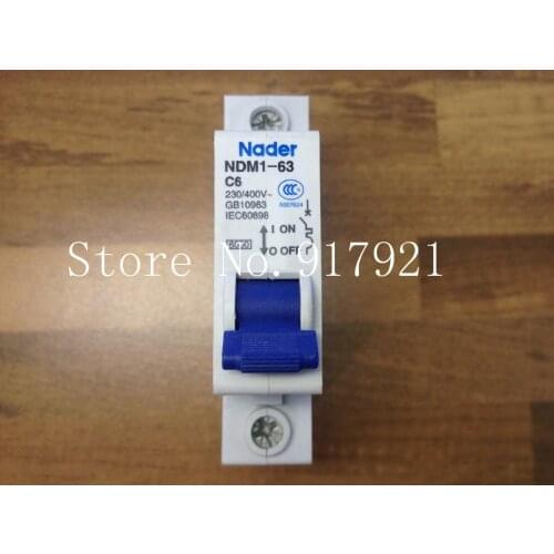 [ZOB] Nader letter NDM1-63 C6 genuine new miniature circuit breaker 1P6A air switch --12pcs/lot