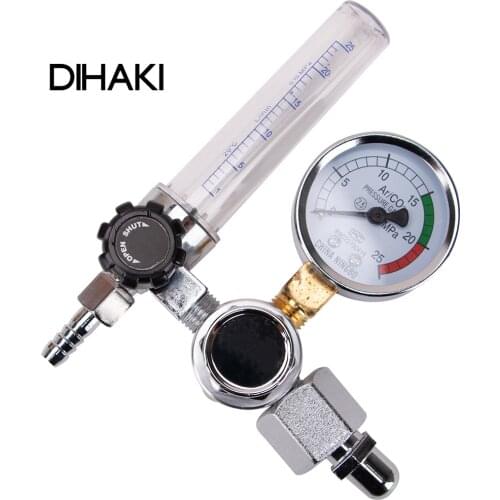 0-25Mpa Argon Pressure Reducer Decrease Scale Argon Regulator Accurate Welding Gauge Handheld Zinc Alloy Gas Flowmeter Tools