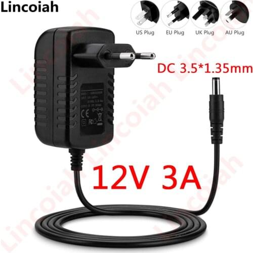 12V 3A 36W 3.5x1.35mm AC/DC Adapter Power Supply Charger for laptop Irbis NB125 NB133 NB131 NB132 NB133 NB137 NB137S NB140