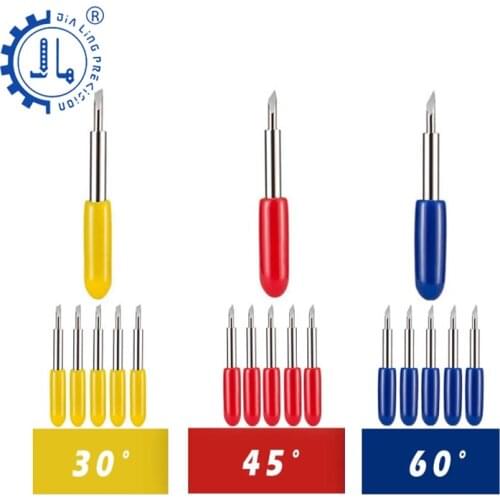 JIALING 5PC Roland Engraving Bits For Lettering cutter plotter blade computer lettering knife
