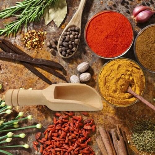 6Pcs/Set High Quality Wooden Bath Salt Spoon Mini Nontoxic Candy Spoon Bath Salt Spoons Scoops Kitchen Supplies Utensils Cutlery