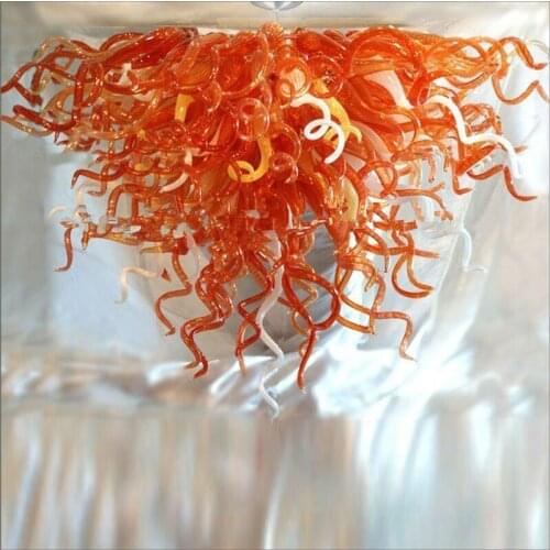Abstract Outdoor Blown Murano Glass Chandeliers Handmade Blown Glass Pendant Lights for Kitchen Decor