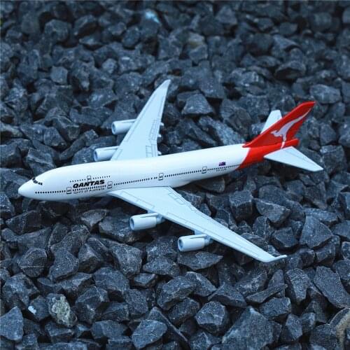 Australian Qantas 747 Airplane Diecast Aircraft Model 6" Metal Plane Aeroplane Home Office Decor Mini Moto Toys for Children