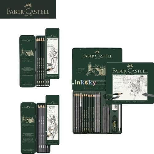 Faber Castell 9000 Graphite Sketch Pencil Sets, for Drawing Students,artists,designers,made of Finely Ground Graphite and Clay