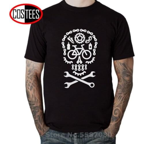 Dia de los Muertos mountain bike T-shirt MTB skull ATB bicycle T shirt men Mountain cycling Halloween Tees MTB Bike Parts tshirt