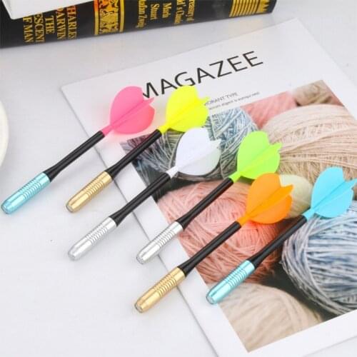 50PCS Cartoon Creative Entertainment Candy-Colored Magnet Darts Gel Pen Simple Fresh Black Ball Pen Stationery